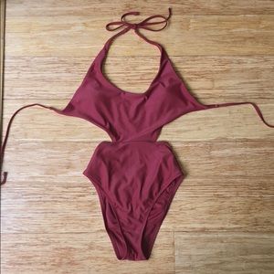 One piece bathing suit